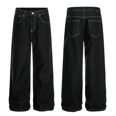 ZLAYCO美式复古原色水洗牛仔裤