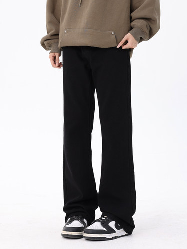 ZLAYCO黑色微喇牛仔裤