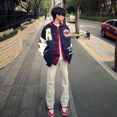 ZLAYCO美式黄泥猫须直筒宽松百搭显瘦基础男牛仔裤休闲裤