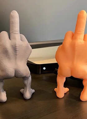 新品Middle Finger Figure With Legs搞笑办公桌配件国际手势创意