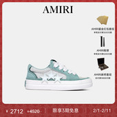 礼物 秋冬直降 AMIRI 2025年早秋女鞋 撞色星星帆布鞋