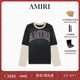 AMIRI T恤 撞色拼接刺绣印花长袖 冬季 男装