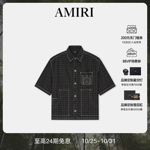 新品 质感简约撞色饰边短袖 AMIRI 男装 衬衫 2025年早秋新品