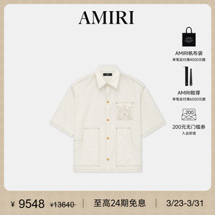 质感撞色饰边短袖 早秋男装 AMIRI 衬衫 秋冬直降