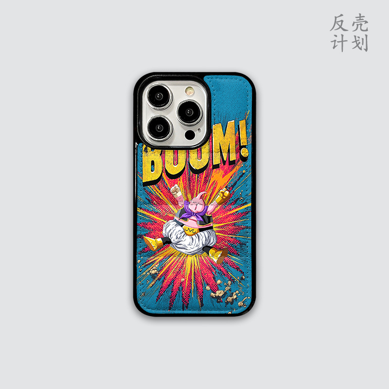 反壳计划可爱卡通布欧羽绒服适用于苹果17promax手机壳充棉iphone15pro防摔16全包14pro保护套新款七龙珠小众