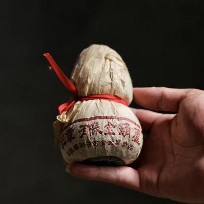 02年班章有机金葫芦 选用老班章生态古茶园原料 纯干仓转化普洱茶