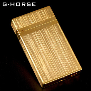 个性 刻字礼品 ghorse神骏煤油打火机朗声超薄黄铜防风商务男士 正品