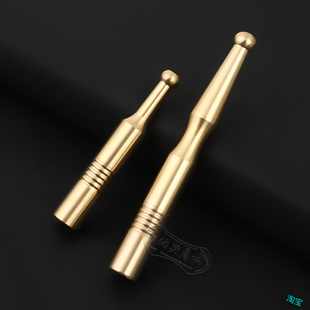 黄铜烟嘴加粗款 小雪茄三用嘴粗细烟两用 1公分口径循环型拉杆过滤