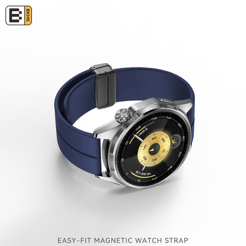 bkhk适用华为磁吸扣液态硅胶表带