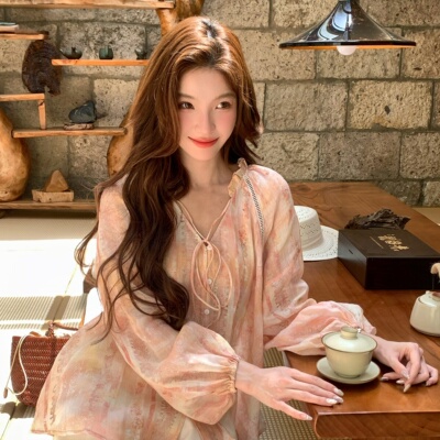 陈十五25夏【恋恋夏日】双色系多巴胺带领一字肩领苎麻小衫上衣