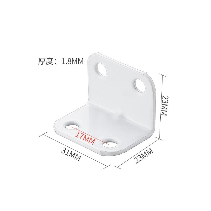 新新款加厚卫生间直角连接件铁角码铝合金木工五金固定角码角马销 基础建材 层板拖 原图主图