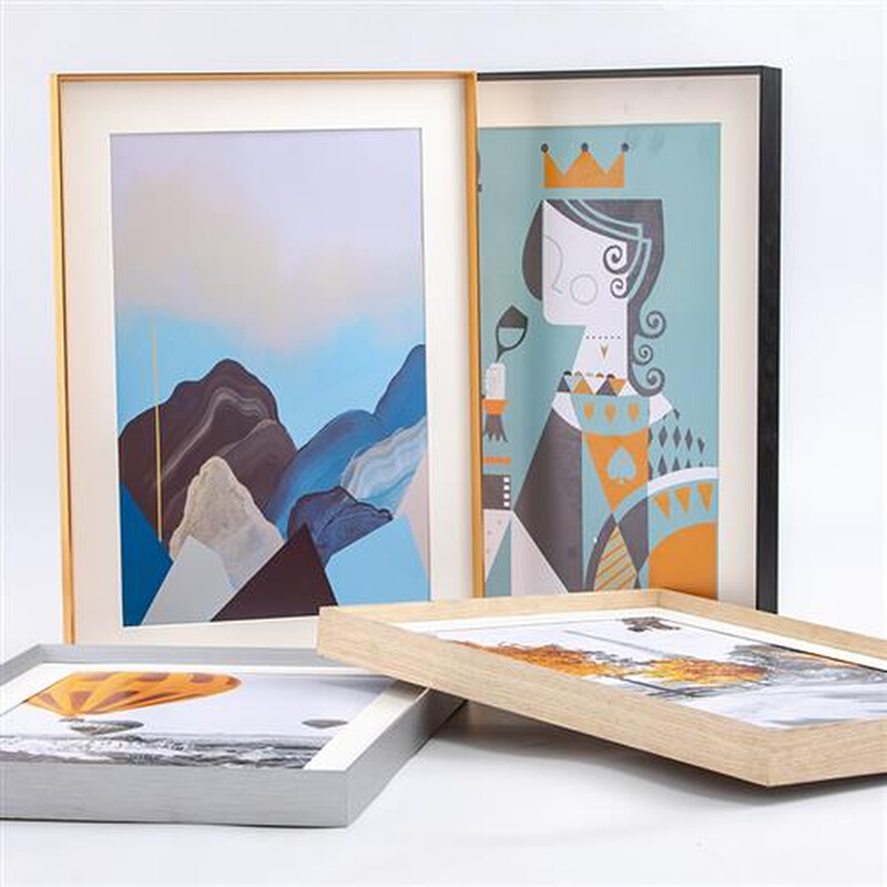 立体细边a铝合金画框正方形相框500 1000片拼图框可定制相片照片