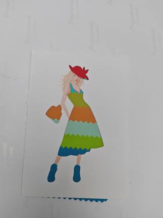 四季色彩镂空小人卡片|色布测试搭配工具|顾问服装搭配人形卡