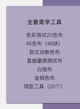 色彩顾问诊断工具色彩顾问专用测试款式八大风格20领型