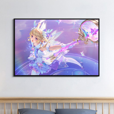 王者荣耀人物新款瑶 云中君时之祈愿 diy数字油画手工涂色油彩画