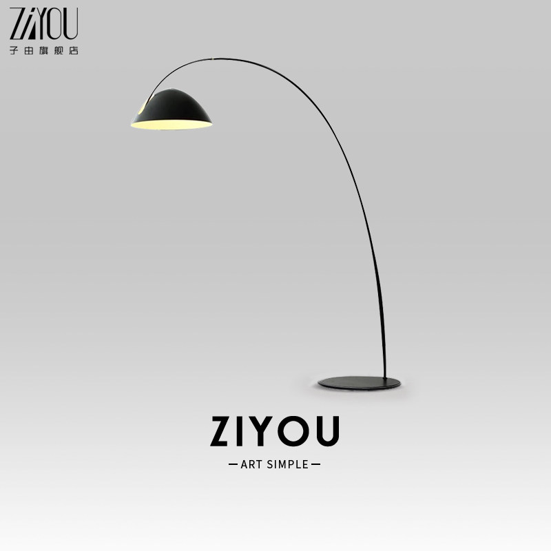 子由意式极简落地钓鱼灯轻奢高级感客厅沙发边气氛灯卧室看书护眼