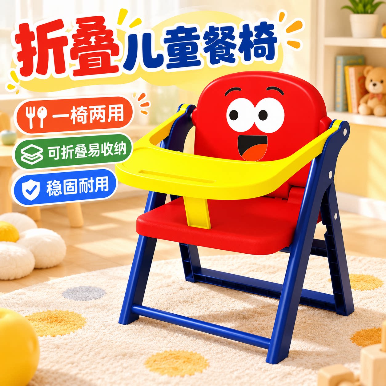 宝宝餐椅儿童吃饭多功能可折叠
