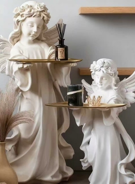 天使爱丽丝落地摆件复古法式软装