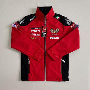 杜卡迪骑行服猫头鹰摩托厂队软壳外套SBS机车防水ducati男冲锋衣
