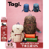 Tagi.面包包休闲大容量背包肩带可调节旅行通勤双肩包