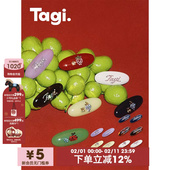 Tagi.怦怦水果水钻复古镶嵌彩色醋酸发夹刘海夹边夹