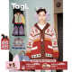 Tagi. 小马Magi 小马拼色彩色保暖复古粗针条纹毛衣外套
