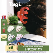 Tagi.Call me手提包发抓醋酸可爱简约百搭无痕鲨鱼发抓