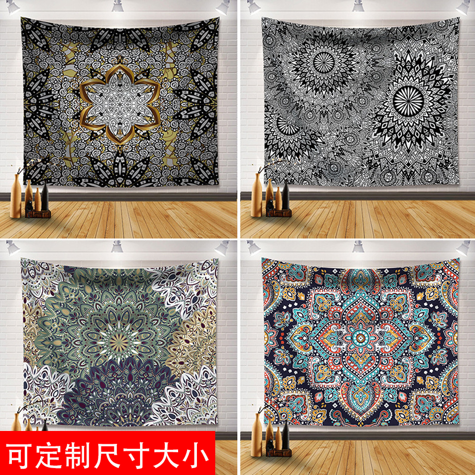 定制美式波西米亚挂布ins风挂毯挂画家居墙面装饰壁毯背景遮丑图片