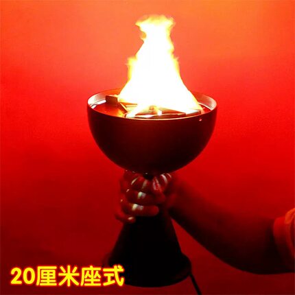 节日装饰火焰灯盆KTV酒吧仿真LED灯电子火盆20cm30cm坐式挂式火盆
