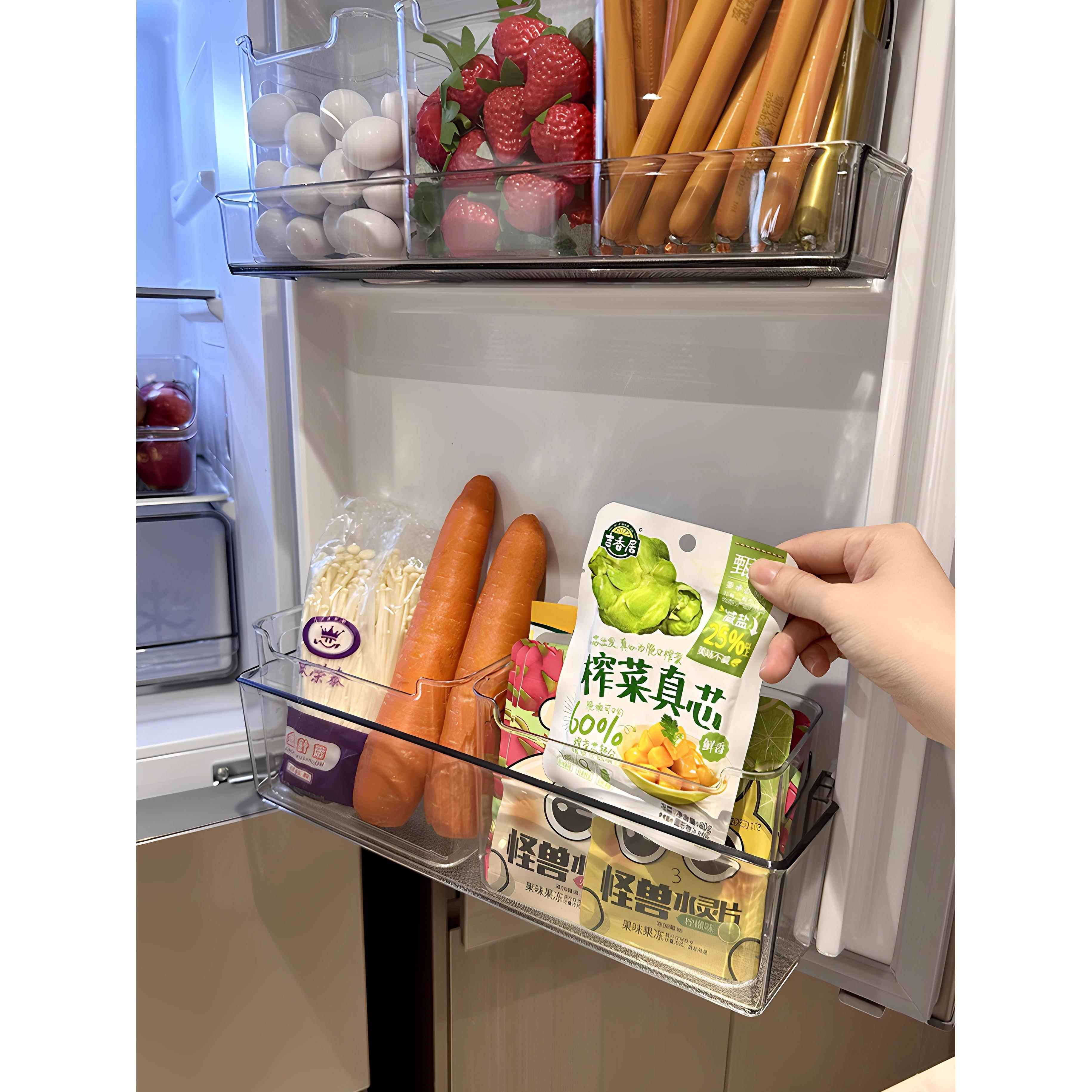 厨房冰箱保鲜整理神器家用鸡蛋储物置物架食品级冰箱侧门收纳盒