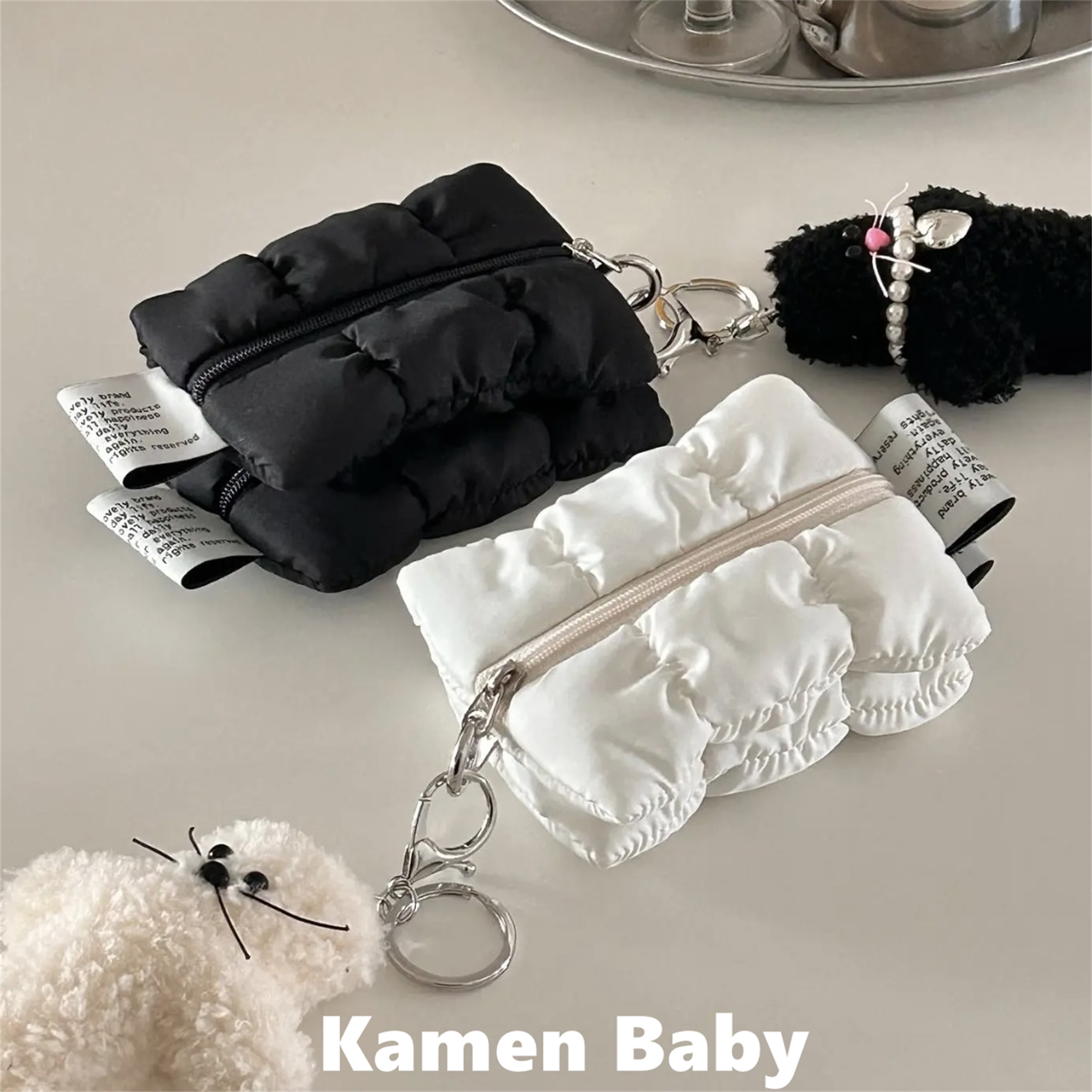 韩国ins风云朵零钱包小卡包女可挂拉链帆布软体包迷你短款口红包