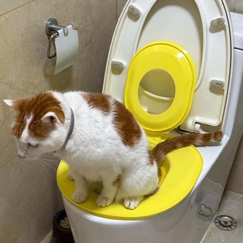 猫厕所训练器宠物开放式马桶圈防臭坐便盆猫咪大小便可拆卸猫砂盘