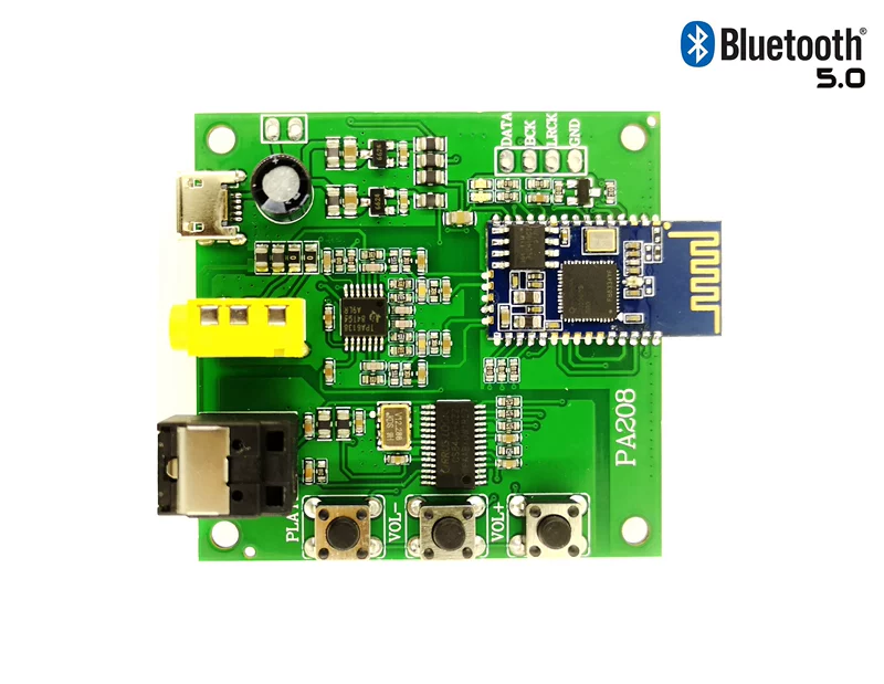 PA208 Bluetooth 5.0 аудио-приемный модуль QCC3003 оптоволокно моделирование I2SIIS выход