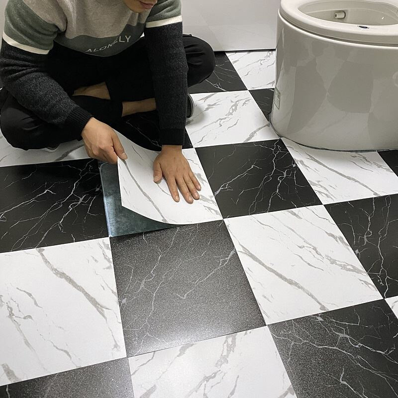 厨房防水耐磨地贴卫生间地砖贴纸A自粘浴室地板贴水泥地面厕所地