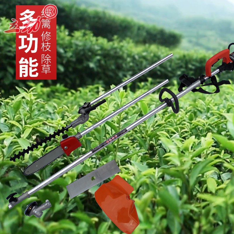 极速充电式多功能高枝剪电瓶伐木B锯树枝高空剪绿篱机割草机电动