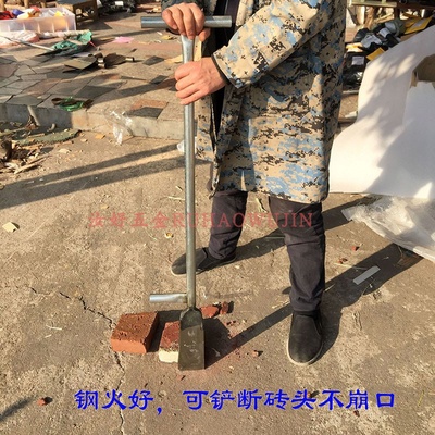 手工锻打加厚弹簧钢树铲挖洞铲移植锹钢铲手工花锹平口型移苗铲子