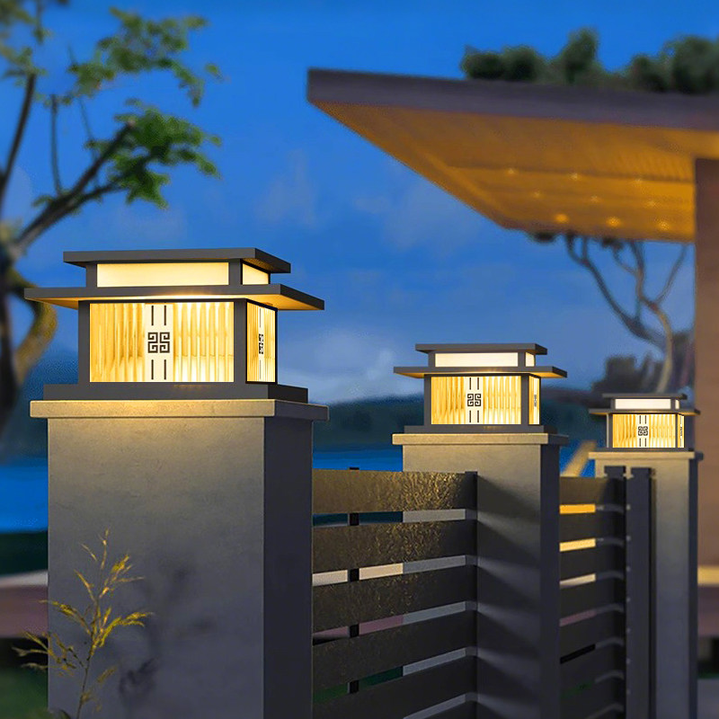 2025新款门柱太阳能柱头灯院子灯