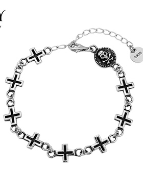 十字架骷髅海盗旗手链男LUCKJAY