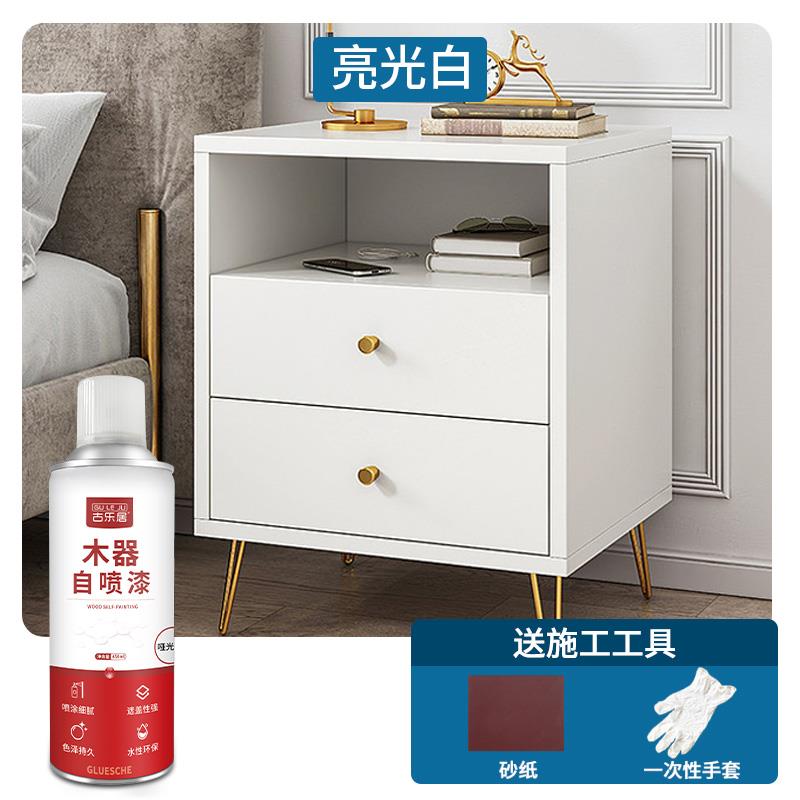 白色木器漆刷木头木板家俱木门翻新专用木漆象牙白家用水性油漆