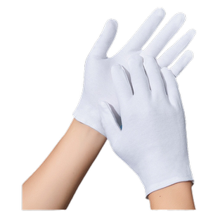 白手套棉礼仪薄款文玩盘珠布工作男女干活劳保耐磨开车夏季汗布