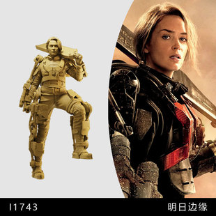 【明日边缘】丽塔·沃拉塔斯基  1/64小人偶模型手办1:43微缩白模
