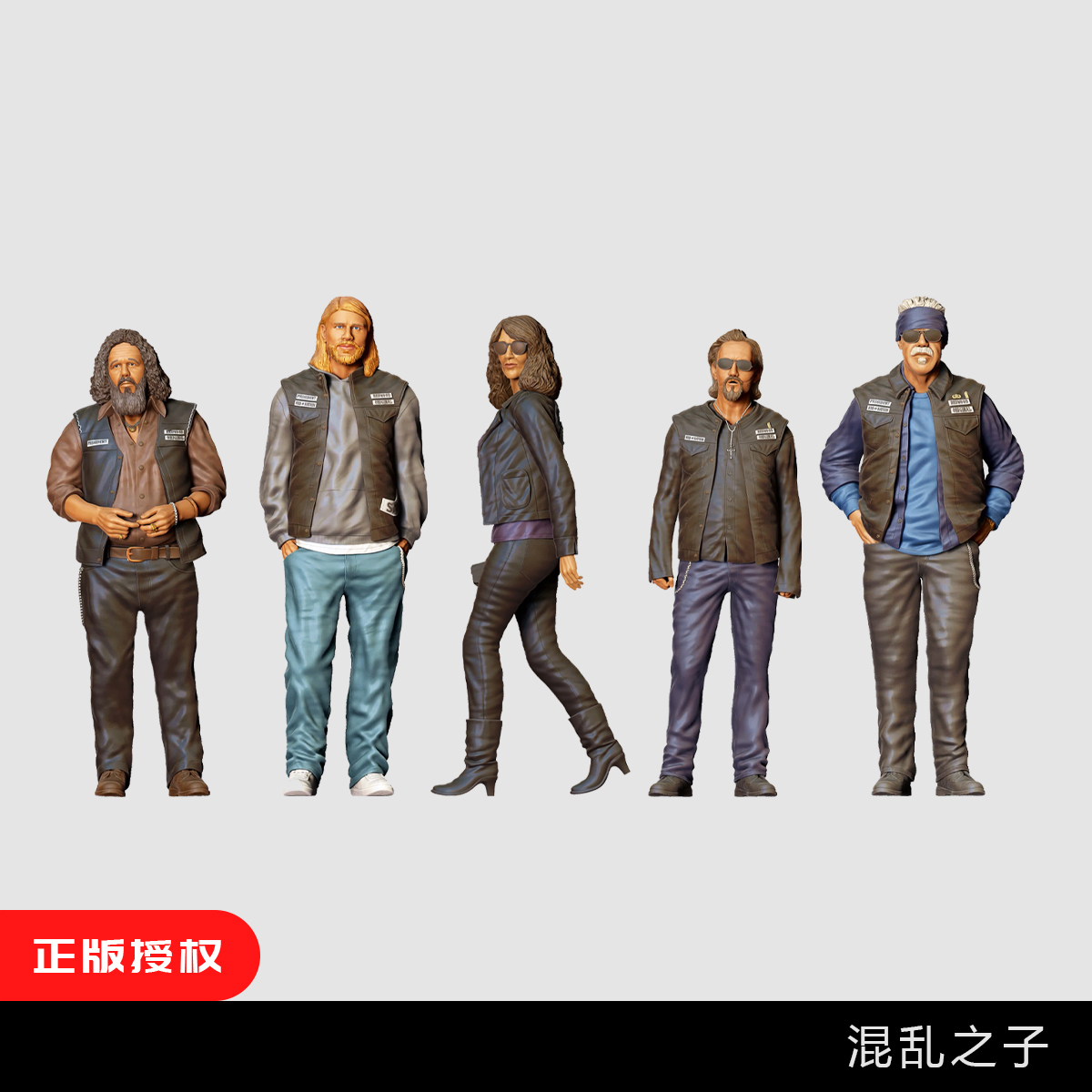 【混乱之子】贾克斯 飙风不归路 1/64小人偶模型手办1:43微缩白模