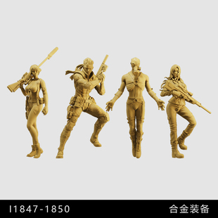【合金装备】固蛇 静静 潜龙谍影1/64小人偶模型手办1:43微缩白模