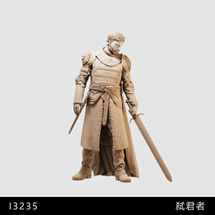 【权力游戏】弑君者 詹姆 1/64人偶手办43比例GK微缩白模35模型