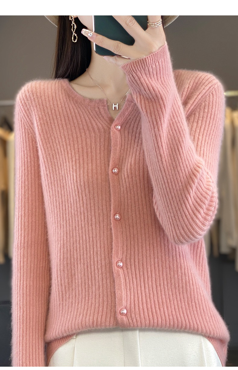 纯羊毛外套女春秋薄款外搭上衣小个子短款长袖宽松针织开衫,女装/女士精品,毛针织衫,淘宝优惠券,粉丝福利购,淘宝优惠卷