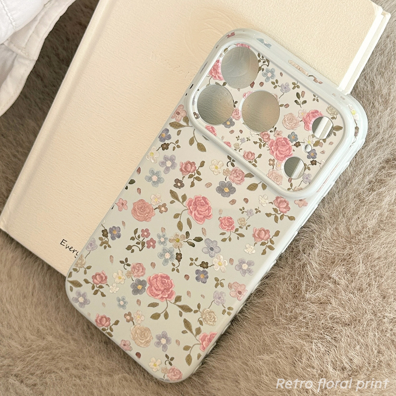 油画蓝色玫瑰花满屏适用苹果17promax手机壳iphone16pro新款15女款14小清新13防摔12全包软壳17少女保护套