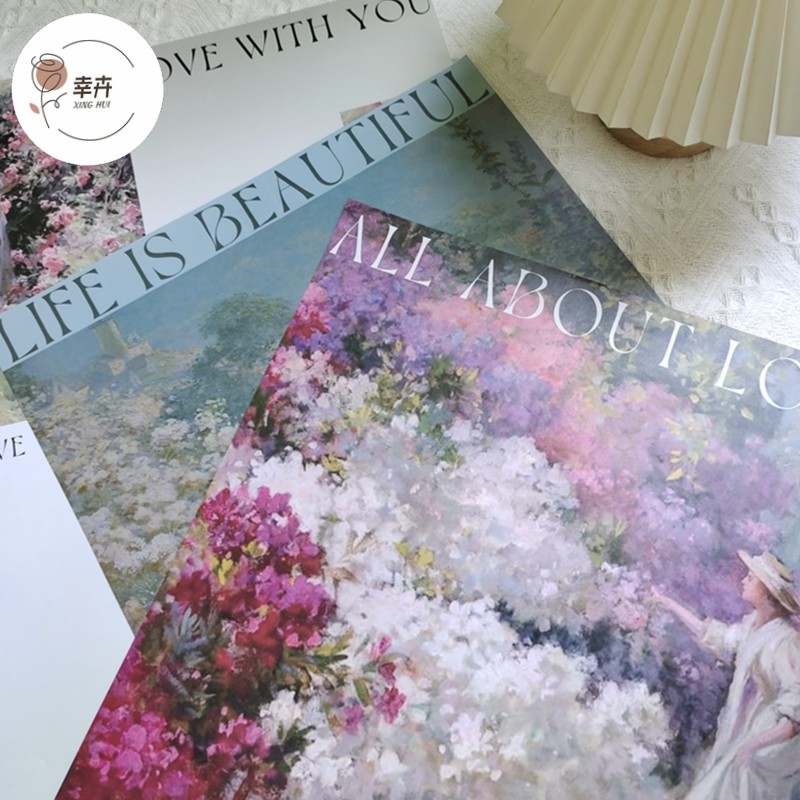 幸卉新款ins复古油画纸印花鲜花包装纸韩式花束包花纸材料diy礼物,鲜花速递/花卉仿真/绿植园艺,花艺包装纸,淘宝优惠券,粉丝福利购,淘宝优惠卷