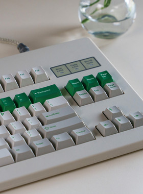 日当午绿警GMK Green Alert PBT原厂热升华机械键帽客制化大全套