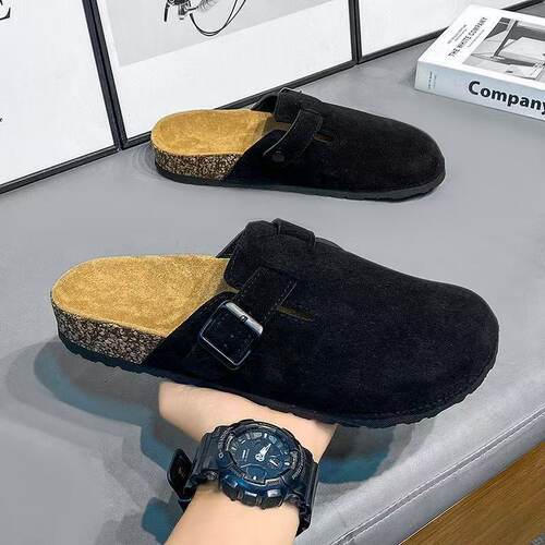 women's mules slippers men clogs cork sandals outdoor slides