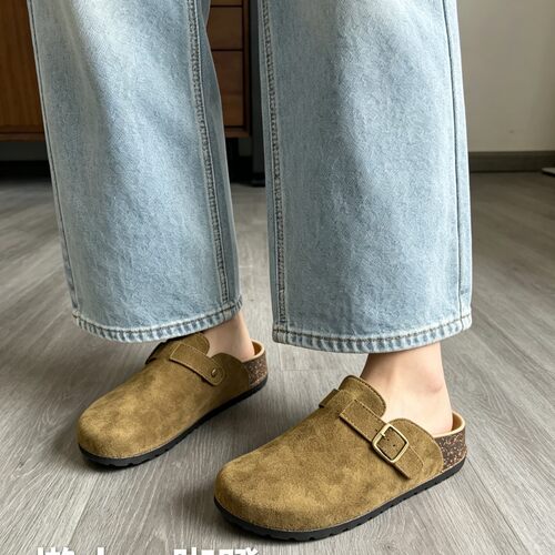 women's mules slippers men clogs cork sandals outdoor slides